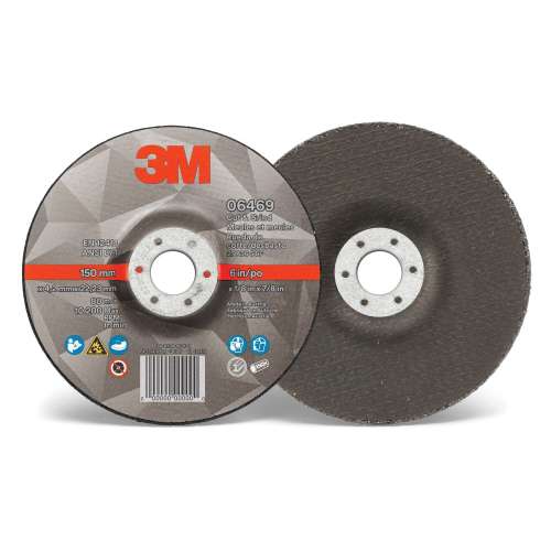 7100219761 Cut & Grind Wheel, 06469, 36+, T27, 6 in x 1/8 in x 7/8 in, 10/Carton, 20 ea/Case