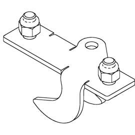 7100220292 7400089 DBI-SALA® SecuraSpan™ Perpendicular I-Beam HLL StanchionIntermediate Bracket 7400089, Order Separately, 1 ea