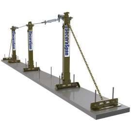 7100220319 7400650 DBI-SALA® SecuraSpan™ Rebar/Shear Stud Horizontal Lifeline System7400650, 50 ft. (15.2 m), 1 ea