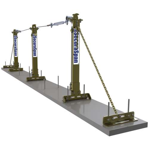 7100220319 7400650 DBI-SALA® SecuraSpan™ Rebar/Shear Stud Horizontal Lifeline System7400650, 50 ft. (15.2 m), 1 ea