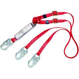 7100220422 1342250 PROTECTA® PRO™ Pack Adjustable 100% Tie-Off Shock Absorbing Lanyard 1342250, 1 ea