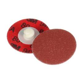 7100220511 Cubitron™ II Roloc™ Durable Edge Disc 947A, 80+ X-weight, TR, 1 in, Die Q100N, 50/Carton, 200 ea/Case