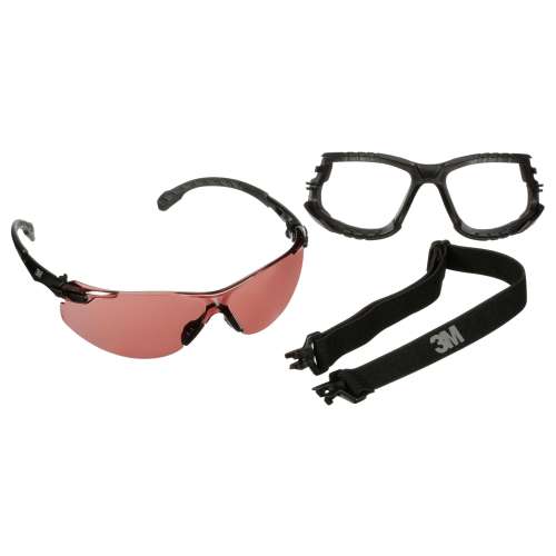 7100221243 S1523SGAF-KT Solus™ 1000 Series, S1523SGAF-KT, Blk Temples, Scotchgard™ Anti-Fog Coating, VM AF-AS lens, Foam/Strap, 20 ea/Case