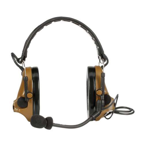 7100223433 MT20H682FB-47 CY PELTOR™ ComTac™ V Headset MT20H682FB-47 CY, Foldable, Single Lead, Standard Dynamic Mic, NATO Wiring, Coyote, 10 ea/Case