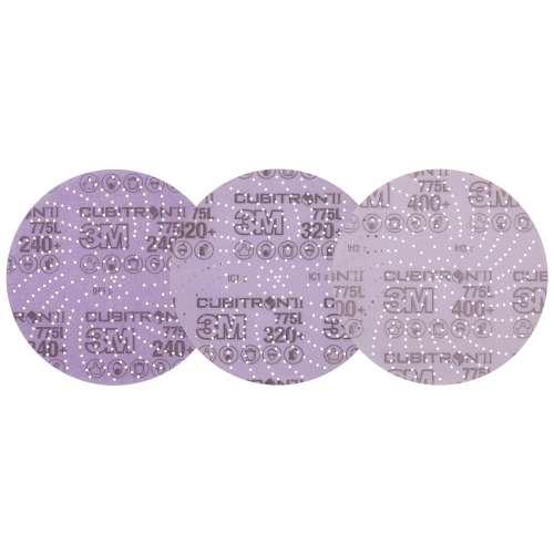 7100233566 Xtract™ Cubitron™ II Film Disc 775L, 77555, 240+ - 400+, 6 in, Die 600LG, 15/Pack, 20 Packs/Case, Multi-pack