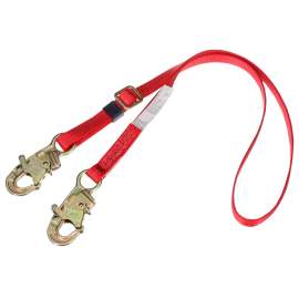 7100236074 1385301 Protecta® Adjustable Webbing Position Lanyard 1385301, 0.75 IN Hooks, 1.8 M