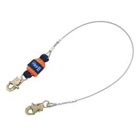 7100237552 1246066 DBI-SALA® EZ-Stop™ Leading Edge Cable Shock-Absorbing Lanyard 1246066, Orange, 6 ft