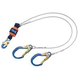 7100237574 1246178 DBI-SALA® EZ-Stop™ Leading Edge 100% Tie-Off Cable Shock-Absorbing Lanyard 1246178, 6 ft