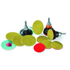 7100238126 Roloc™ Diamond Cloth Disc 676W, 400 Mesh, TR, 2 in, Die R200P, Double-flex, 10/Bag, 1000 ea/Case