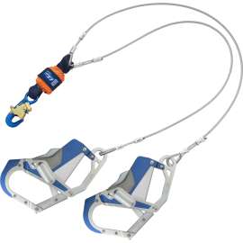 7100239318 1246412 DBI-SALA® EZ-Stop™ Leading Edge 100% Tie-Off Cable Shock-Absorbing Lanyard 1246412, Orange, 6 ft