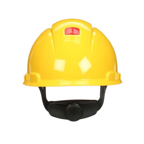 7100239986 H-702SFV-UV SecureFit™ Hard Hat H-702SFV-UV, Yellow, Vented, 4-Point Pressure Diffusion Ratchet Suspension, with UVicator, 20 ea/Case