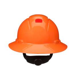7100239992 H-806SFR-UV SecureFit™ Full Brim Hard Hat H-806SFR-UV, Orange 4-Point pressure Diffusion Ratchet Suspension, with Uvicator, 20 ea/Case