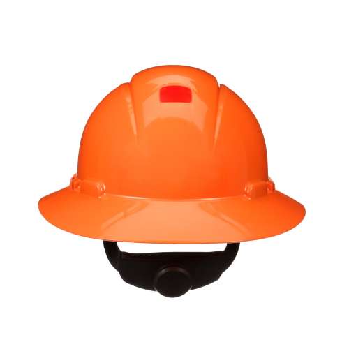 7100239992 H-806SFR-UV SecureFit™ Full Brim Hard Hat H-806SFR-UV, Orange 4-Point pressure Diffusion Ratchet Suspension, with Uvicator, 20 ea/Case