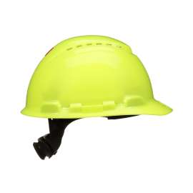 7100239995 H-709SFV-UV SecureFit™ Hard Hat H-709SFV-UV, Hi-Vis Yellow, Vented, 4-Point Pressure Diffusion Ratchet Suspension, with Uvicator, 20 ea/CS