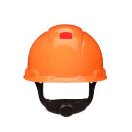 7100239998 H-706SFR-UV SecureFit™ Hard Hat H-706SFR-UV, Orange, 4-Point Pressure Diffusion Ratchet Suspension, with UVicator, 20 ea/Case