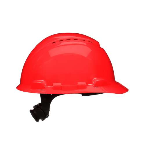 7100240007 H-705SFV-UV SecureFit™ Hard Hat H-705SFV-UV, Red, Vented, 4-Point Pressure Diffusion Ratchet Suspension, with Uvicator, 20 ea/Case