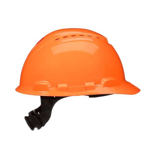 7100240008 H-706SFV-UV SecureFit™ Hard Hat H-706SFV-UV, Orange, Vented, 4-Point Pressure Diffusion Ratchet Suspension, with UVicator, 20 ea/Case