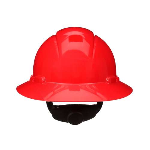 7100240013 H-805SFR-UV SecureFit™ Full Brim Hard Hat H-805SFR-UV, Red 4-Point Pressure Diffusion Ratchet Suspension, with Uvicator, 20 ea/Case