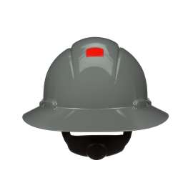 7100240025 H-808SFR-UV SecureFit™ Full Brim Hard Hat H-808SFR-UV, Grey, 4-Point Pressure Diffusion Ratchet Suspension, with UVicator, 20 ea/Case