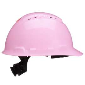 7100240026 H-713SFV-UV SecureFit™ Hard Hat H-713SFV-UV, Pink, Vented, 4-Point Pressure Diffusion Ratchet Suspension, with Uvicator, 20 ea/Case