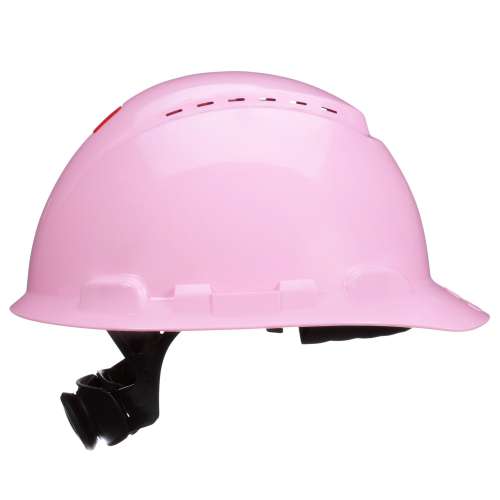 7100240026 H-713SFV-UV SecureFit™ Hard Hat H-713SFV-UV, Pink, Vented, 4-Point Pressure Diffusion Ratchet Suspension, with Uvicator, 20 ea/Case