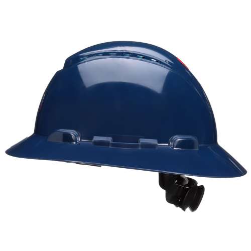 7100240036 H-810SFV-UV SecureFit™ Full Brim Hard Hat H-810SFV-UV, Navy Blue, 4-Pt Pressure Diffusion Ratchet Suspension, Vented w/UVicator, 20ea/Case