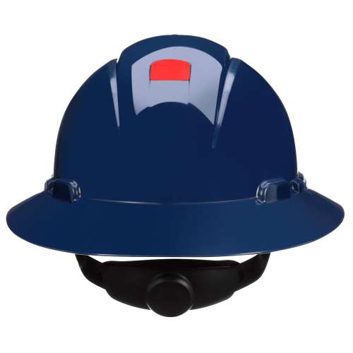 7100240037 H-810SFR-UV SecureFit™ Full Brim Hard Hat H-810SFR-UV, Navy Blue, 4-Point Pressure Diffusion Ratchet Suspension, with UVicator, 20 ea/Case