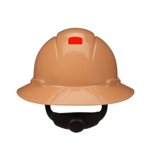 7100240038 H-811SFR-UV SecureFit™ Full Brim Hard Hat H-811SFR-UV, Tan 4-Point pressure Diffusion Ratchet Suspension, with Uvicator, 20 ea/Case