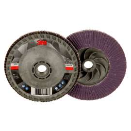 7100242990 Flap Disc 769F, 120+, T29 Quick Change, 4-1/2 in x 5/8 in-11, 10 ea/Case