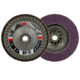 7100242991 Flap Disc 769F, 60+, T29 Quick Change, 5 in x 5/8 in-11, 10 ea/Case
