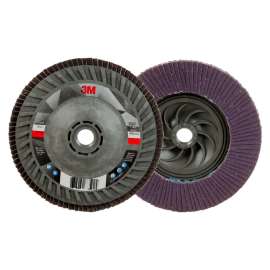 7100243781 Flap Disc 769F, 120+, T27 Quick Change, 5 in x 5/8 in-11, 10 ea/Case