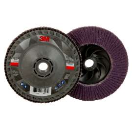 7100243873 Flap Disc 769F, 80+, T29 Quick Change, 4-1/2 in x 5/8 in-11, 10 ea/Case