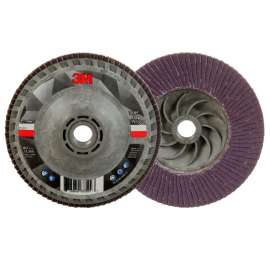 7100243875 Flap Disc 769F, 120+, T27 Quick Change, 4-1/2 in x 5/8 in-11, 10 ea/Case
