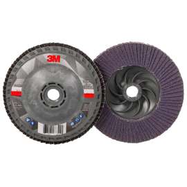7100243876 Flap Disc 769F, 80+, T27 Quick Change, 4-1/2 in x 5/8 in-11, 10 ea/Case