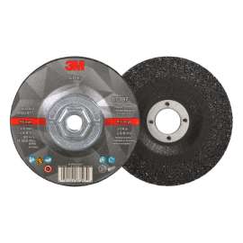 7100245024 Silver Depressed Center Grinding Wheel, 87397, T27 Quick Change, 4.5 in x 1/4 in x 5/8 in-11 in, 10/Carton, 20 ea/Case