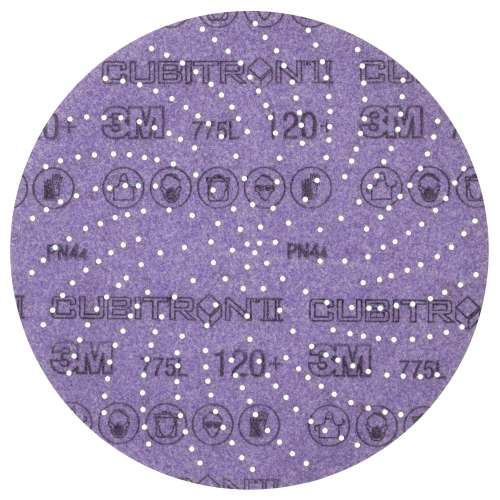 7100246524 Xtract™ Cubitron™ II Film Disc 775L, 120+, 8 in, Die 800LG, 50/Carton, 250 ea/Case