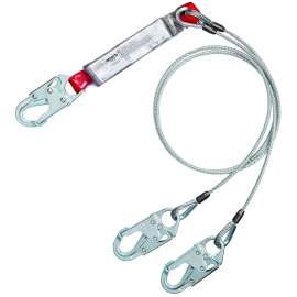 7100248304 1340451 Protecta® 100% Tie-Off Cable Shock-Absorbing Lanyard 1340451, 6 ft