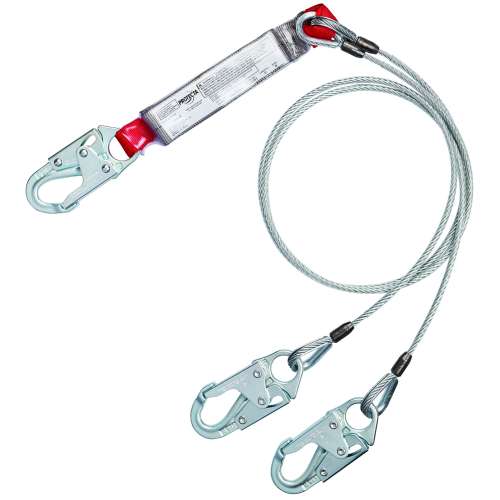 7100248304 1340451 Protecta® 100% Tie-Off Cable Shock-Absorbing Lanyard 1340451, 6 ft