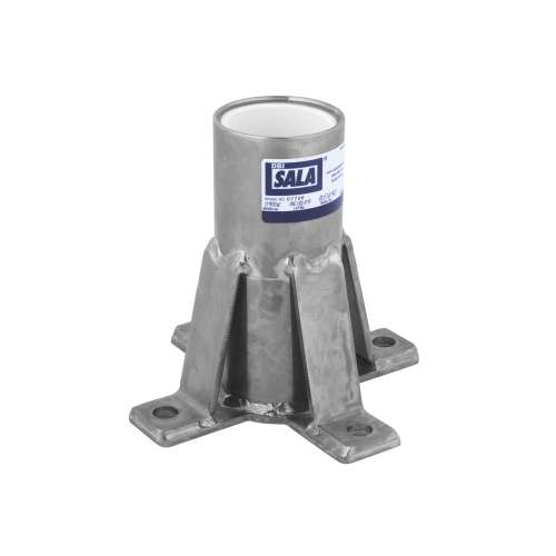 7100249865 8518347 DBI-SALA® Confined Space Permanent Floor Mount Sleeve Davit Mast Base 8518347, 304 Stainless Steel