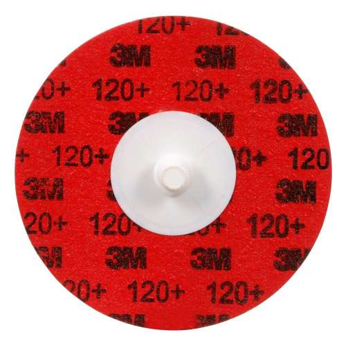 7100254437 Cubitron™ II Roloc™ Durable Edge Disc 984F, 120+ YF-weight, TR, Maroon, 3 in, Die R300V, 50/Carton, 200 ea/Case
