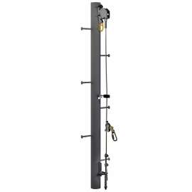 7100261158 6116634 DBI-SALA® Lad-Saf™ Cable Vertical Safety System Bracketry For Monopole 6116634, 4 User, Galvanized Steel