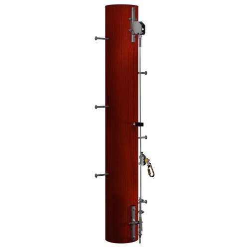 7100261159 6116635 DBI-SALA® Lad-Saf™ Cable Vertical Safety System Bracketry For Wood Pole 6116635, 2 User, Galvanized Steel