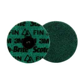 7100264204 Scotch-Brite™ Roloc™ Precision Surface Conditioning Disc, PN-DR, Fine, TR, 4 in, 25/Carton, 100 ea/Case, Dispenser Pack