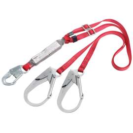 7100269773 1342275 Protecta® Adjustable 100% Tie-Off Web Shock-Absorbing Lanyard 1342275, 6 ft