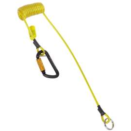 7100270184 1500065 Hook2Quick-Ring Coil Tool Tether with Tail 1500065, 2 lb Capacity, 3 - 62 in