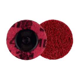 7100272016 Scotch-Brite™ Roloc™ Precision Surface Conditioning Disc, PN-DR, Medium, TR, 2 in, 25/Carton, 100 ea/Case, Dispenser Pack