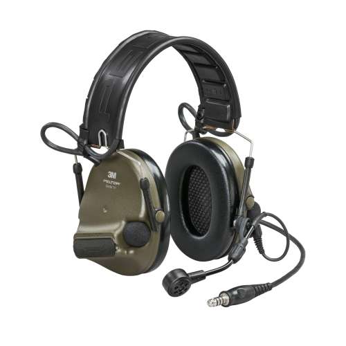 7100274472 MT20H682FB-47N GNS PELTOR™ ComTac™ VI NIB Headset MT20H682FB-47N GNS, Single DL, Green, Headband & ARC, 915 MHz, 10 ea/Case