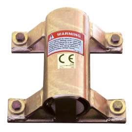 7100280643 8516191 DBI-SALA® Confined Space Permanent Wall Mount Sleeve Davit Mast Base 8516191, Zinc Plated Steel