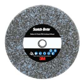 7100290244 Scotch-Brite™ Deburr & Finish Pro Unitized Wheel, DP-UW, 9C Extra Coarse+, 3 in x 1/2 in x 1/4 in, 20 ea/Case