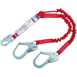 7100300016 1342125 Protecta® 100% Tie-Off Stretch Web Shock-Absorbing Lanyard 1342125, 6 ft